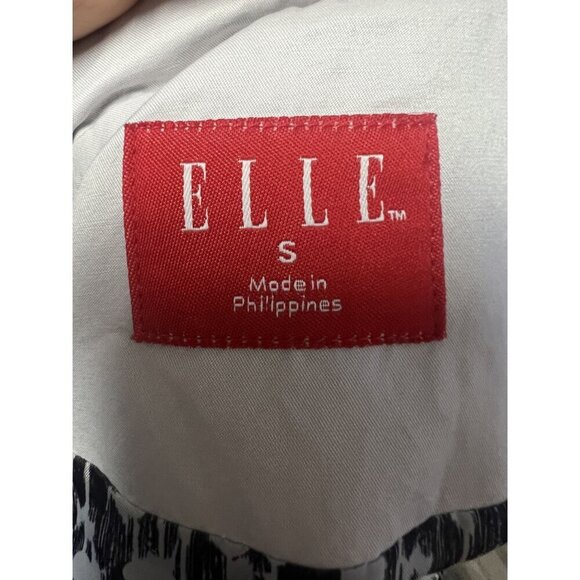 ELLE White Cropped Jacket With Puffy Sleeves & Zipper OFFICE ATTIRE WORKATTIRE - Picture 12 of 12